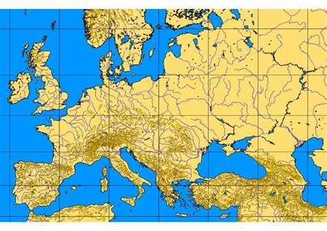 bild karta oever europas berg och floder skriv ut gratis bilder bild