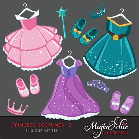 princess costumes 2 clipart mujka clipart printable characters