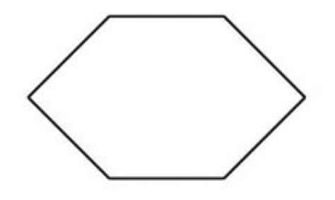 elongated hexagon template