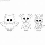 Beanie Boos Xcolorings Moonlight 1280px sketch template