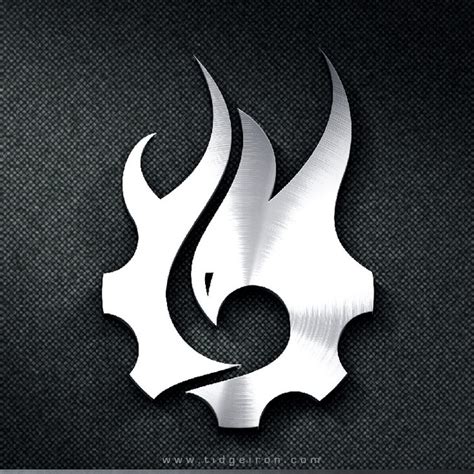 ridge iron logo  custom forged steel  mans gear company logo