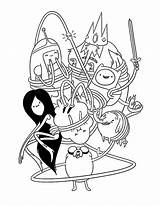 Aventura Aventuras Colorir Desenhos Personagens Perigo Marceline Pages5 Jake Tudodesenhos sketch template
