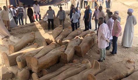 incredibly rare find  egyptian coffins  sealed  ancient