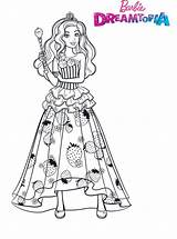 Barbie Princess Candy Dreamtopia Coloring Pages Kids Fun Votes sketch template
