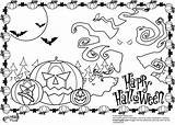 Halloween Coloring Pages Scary Pumpkin Kids Printable Print Color Very Getcolorings Getdrawings Colors Team Draw Face Mask Carved Lantern Past sketch template
