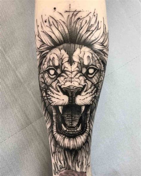 Lion Portrait Tattoo Best Tattoo Ideas Gallery