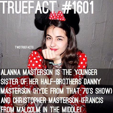 Alanna Masterson I Loved Her Brother On That 70 S Show