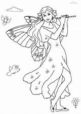 Fairies Colouring Stampare Bestcoloringpagesforkids sketch template