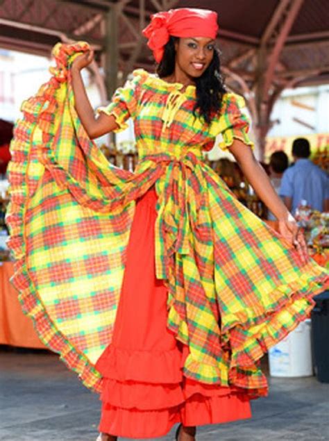 5 Beautiful Caribbean Women In Madras Dresses