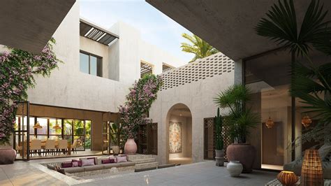 middle east modern internal courtyard courtyard house plans contemporary house exterior