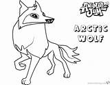 Coloring Pages Jam Animal Arctic Wolf Printable Tundra Hare Getcolorings Rocks Fox Habitat sketch template