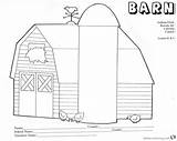 Barn Coloring Pages Worksheet Chicks Three Printable Kids Print Color sketch template