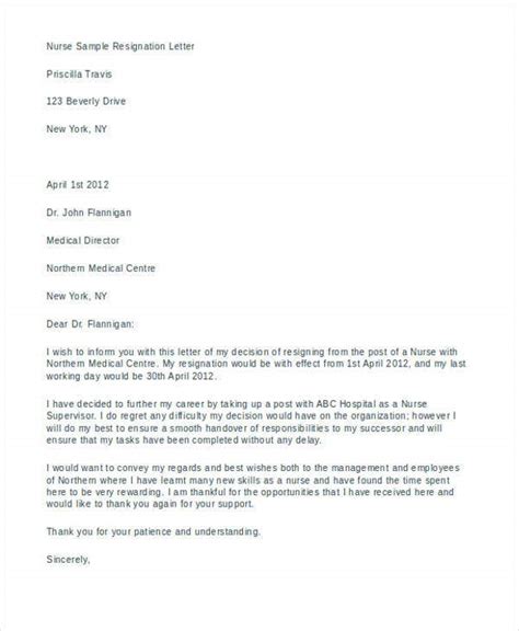 personal resignation letter templates   word   format