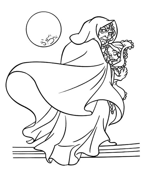 baby rapunzel coloring pages