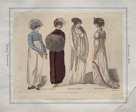 Fashions Of 1804 Fashion Plates Regency Era Fashion Regency Fashion