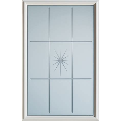 stanley doors 23 inch x 37 inch beaujolais 1 2 lite decorative glass
