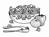 Salad Thanksgiving Rocks sketch template