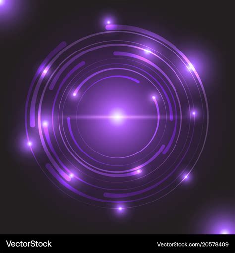 beautiful purple glowing circle light royalty  vector