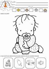 Atividades Colorir Maternal sketch template