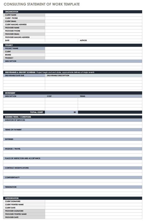 sample  format templates simple statement  work template
