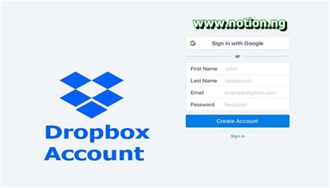 dropbox account   create  dropbox account dropbox account login notionng
