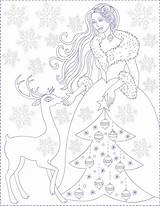 Winter Iarna Colorat Zana Desene Iernii Printesa Florian Wednesday sketch template