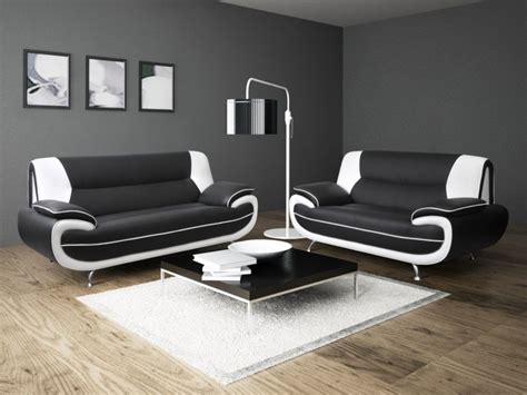 paris  seat sofa blackwhite pu leather  clearance zone