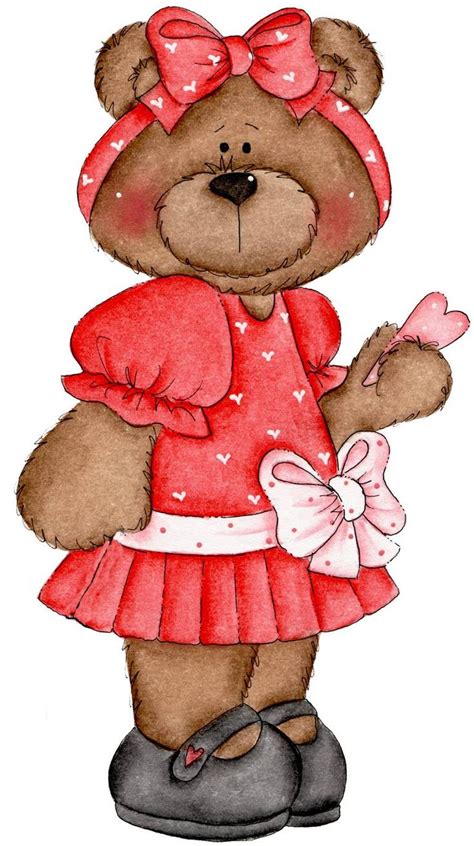 feb bear girl  trailer cute bear drawings bear art teddy