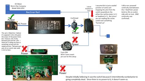 wiring diagram  electric recliner switch