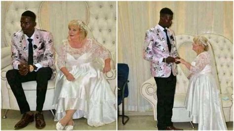 Photos Of Young Man Marrying Old White Woman Stir Reactions From