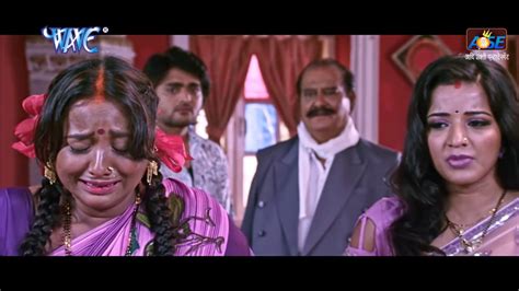 monalisa shouting at rani chatterjee gharwali baharwali bhojpuri film