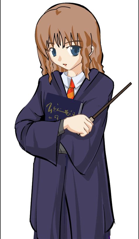 Rule 34 Animated Blue Eyes Blush Brown Hair Harry Potter Hermione