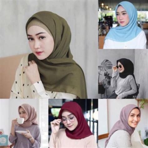 hijab segi empat bella square jilbab saudia