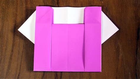 easy origami    paper blouse clothes youtube