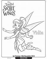 Coloring Pages Tinkerbell Periwinkle Secret Vidia Wings Print Fairy Disney Bell Tinker Color Printable Printables Fairies Number Kids Template Cartoon sketch template