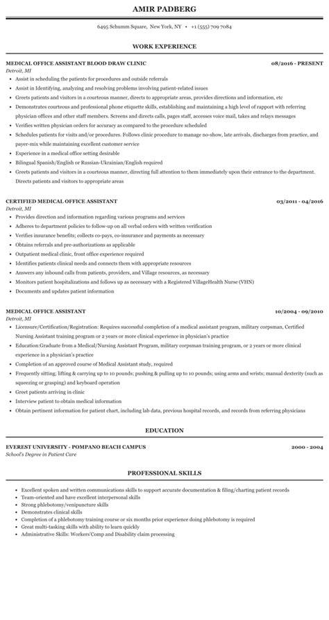 resume  medical office assistant harshsaini