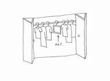 Closet Sketch Nendo Room Paintingvalley Fitting 2003 sketch template
