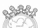 Erde Malvorlage Ausmalbilder Weltkugel Children Rassismus Ausmalbild sketch template