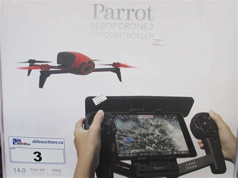 parrot bebop hd drone  sky controller  auctions