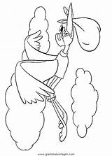 Dumbo Stork Elefante Cicogna Ausmalen Pobarvanka Oiseaux Cegonha Cigogne Circo Kolorowanki Kolorowanka Bocian Cartoni Malvorlage Dzieci Bociany Diplodocus Pobarvanke Coloriez sketch template