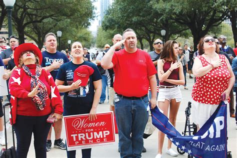 people  marching  trump  texas