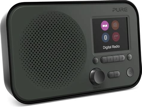 pure elan bt portable dabdabfm digital radio  bluetooth tone  radio alarm colour