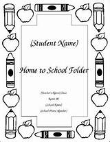 Cover Folder Homework Take School Folders Grade Teacherspayteachers Sold First sketch template
