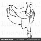 Saddle Clipart Coloring Pages Illustration Toon Hit Royalty Getcolorings Rf Getdrawings Color sketch template