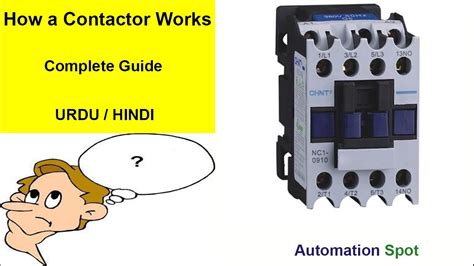 contactor contactor wiring diagram  urduhindi youtube