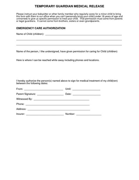 Sample Medical Treatment Authorization Letter 9 Free Examples Format