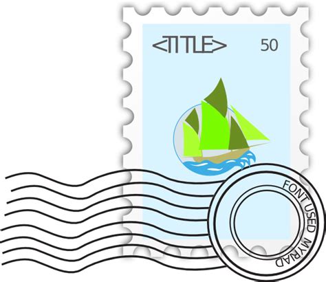 Postage Stamp Clip Art At Vector Clip Art