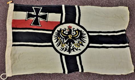 Imperial German War Flag Stamped On Edge