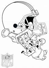 Coloring Pages Football Browns Cleveland Goal Post Seahawks Indians Printable Logo Spongebob Cavaliers Nfl Players Drawing Colouring Print American Getcolorings sketch template