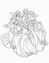 Coloring Disney Princess Pages Print Princesses Book Princesse sketch template